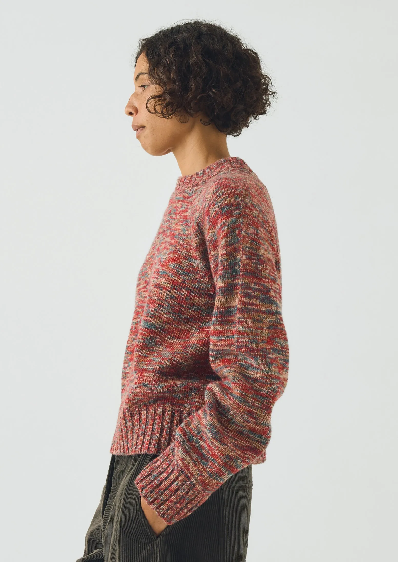 Marled Wool Sweater | Red Multi sold by TOAST product image thumbnail 5