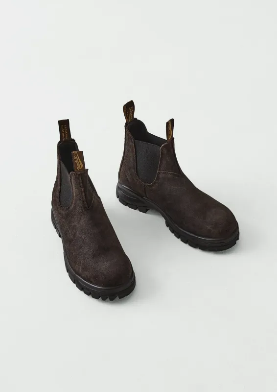 Blundstone Wax Suede Lug Boots | Dark Brown made by Blundstone