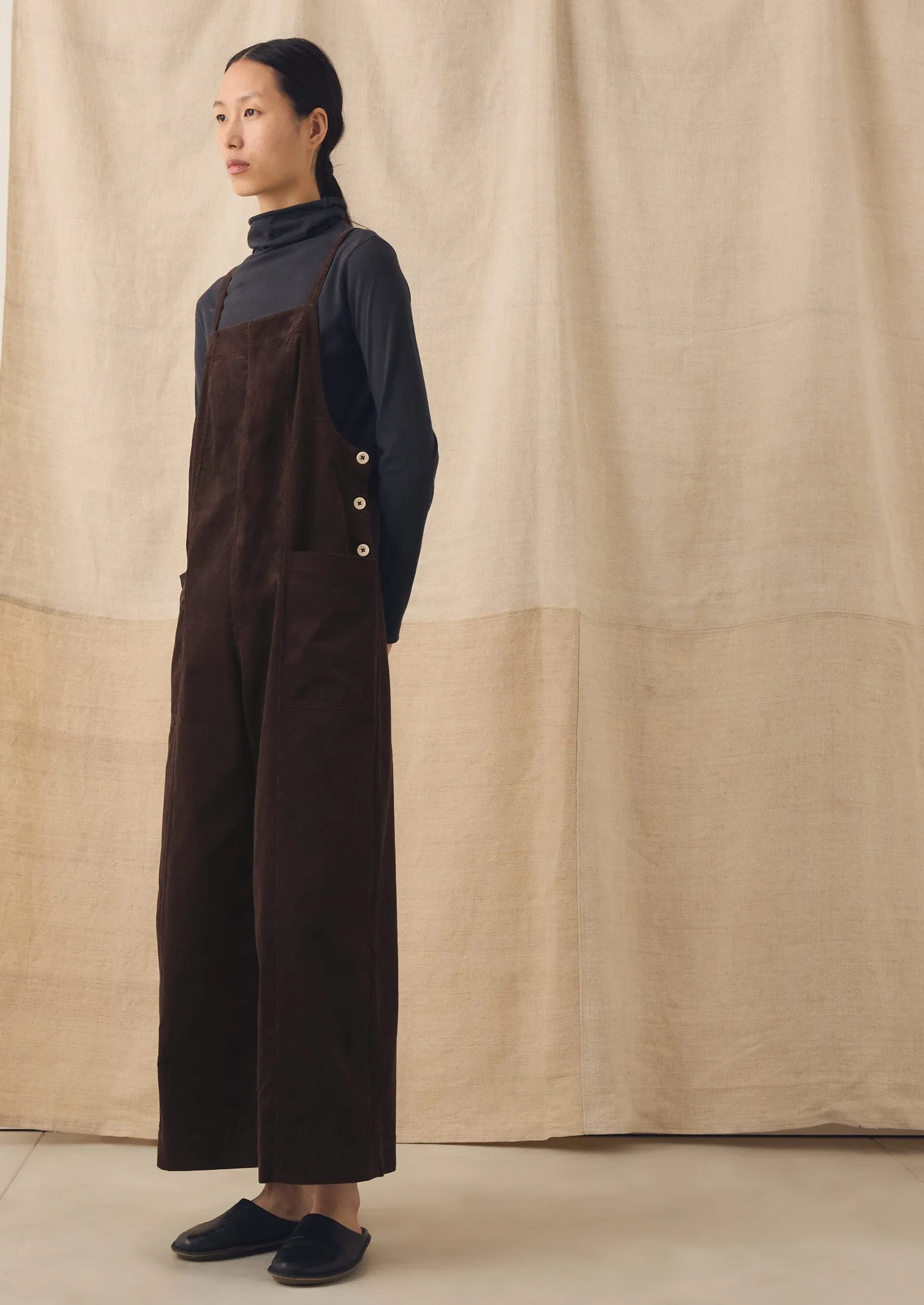 Cord Pocket Jumpsuit | Bitter Chocolate sold by TOAST product image thumbnail 2