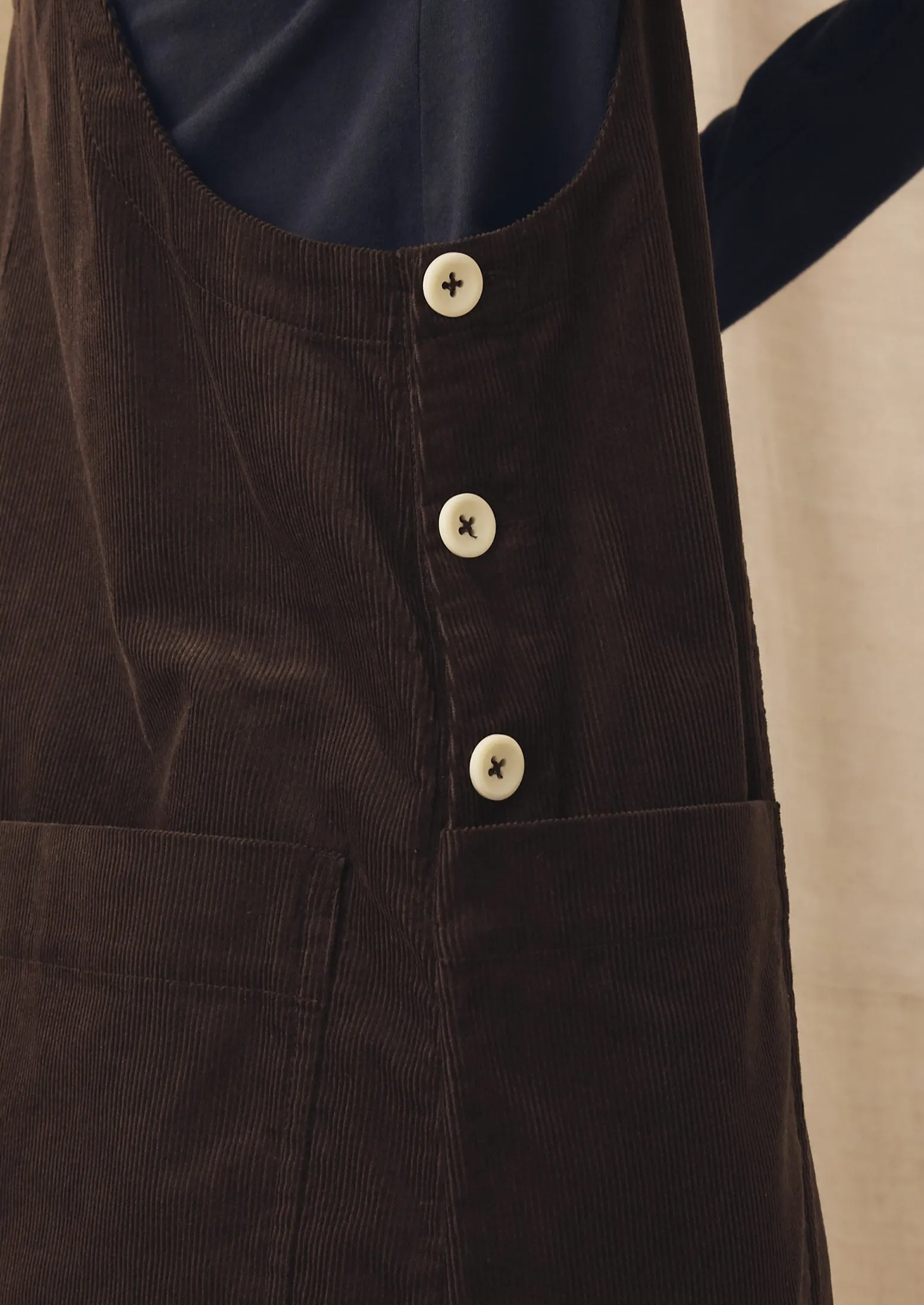 Cord Pocket Jumpsuit | Bitter Chocolate sold by TOAST product image thumbnail 4