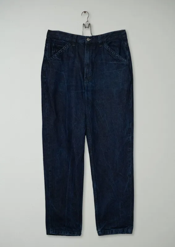 Reworn Mens Cotton Tapered Jeans Size 34 (123) | Indigo made by TOAST