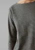 Stripe Soft Cotton Long Sleeve Tee | Grey/Sand sold by TOAST