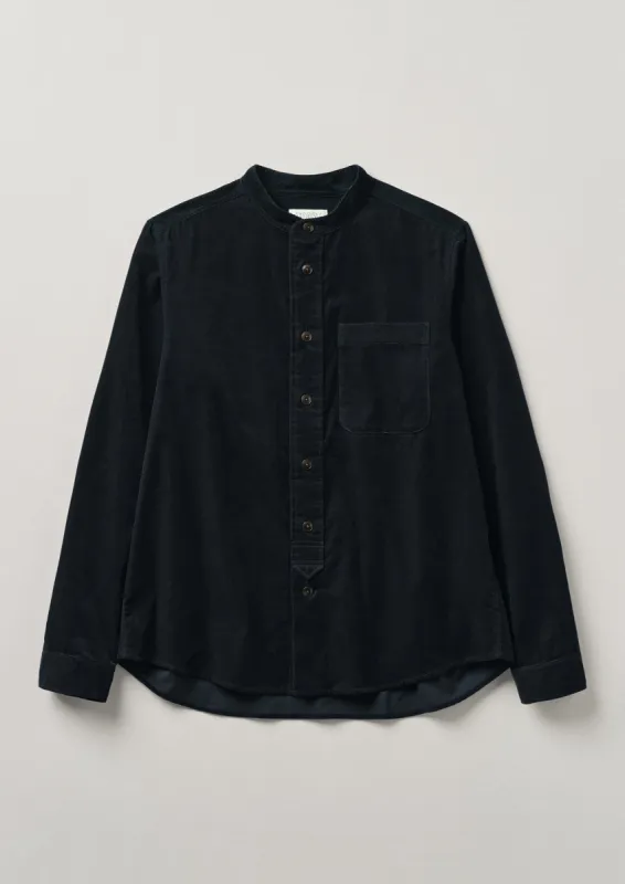 Jasper Organic Needlecord Shirt | Slate Blue sold by TOAST