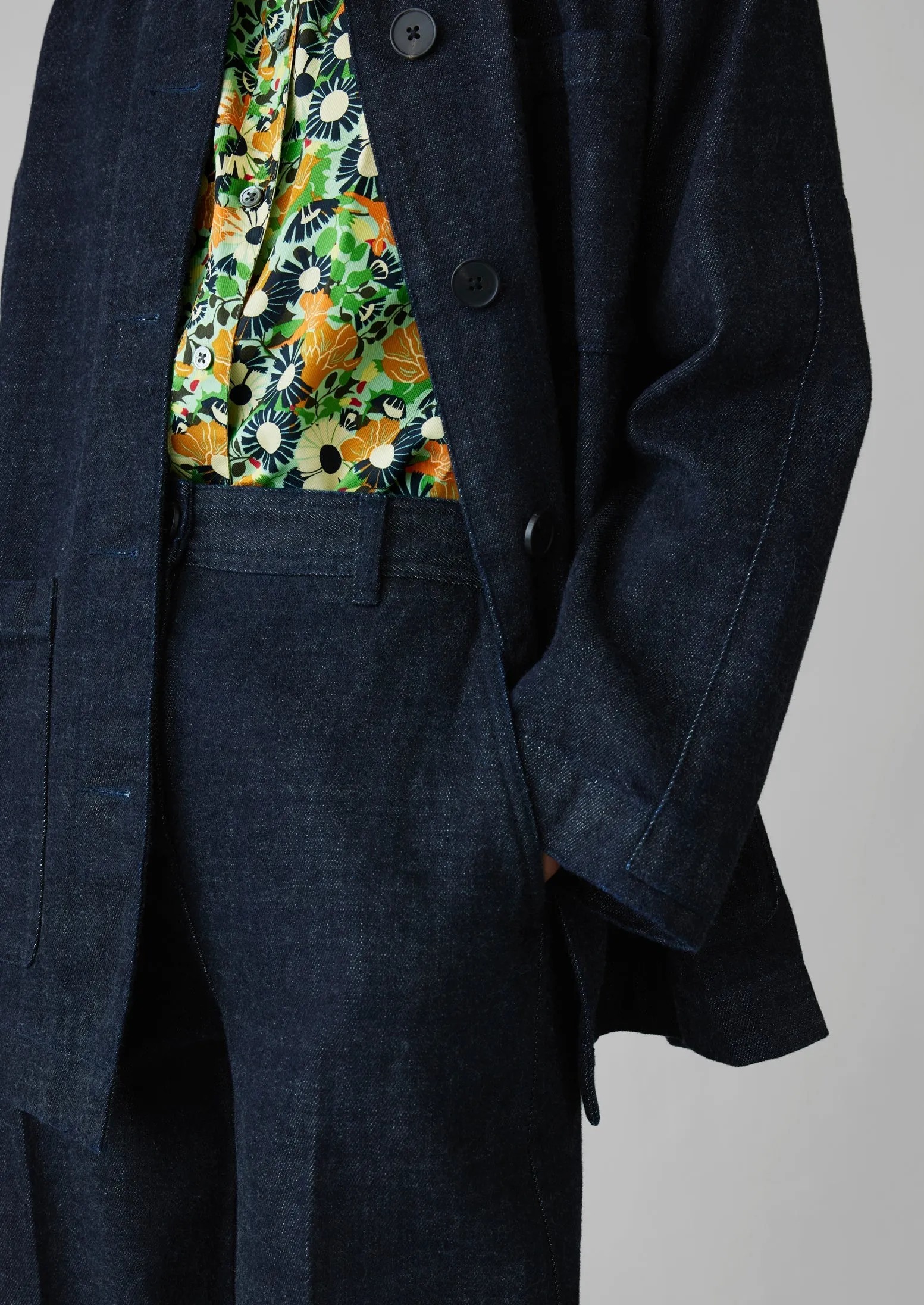 Japanese Denim Chore Jacket | Indigo sold by TOAST product image thumbnail 5