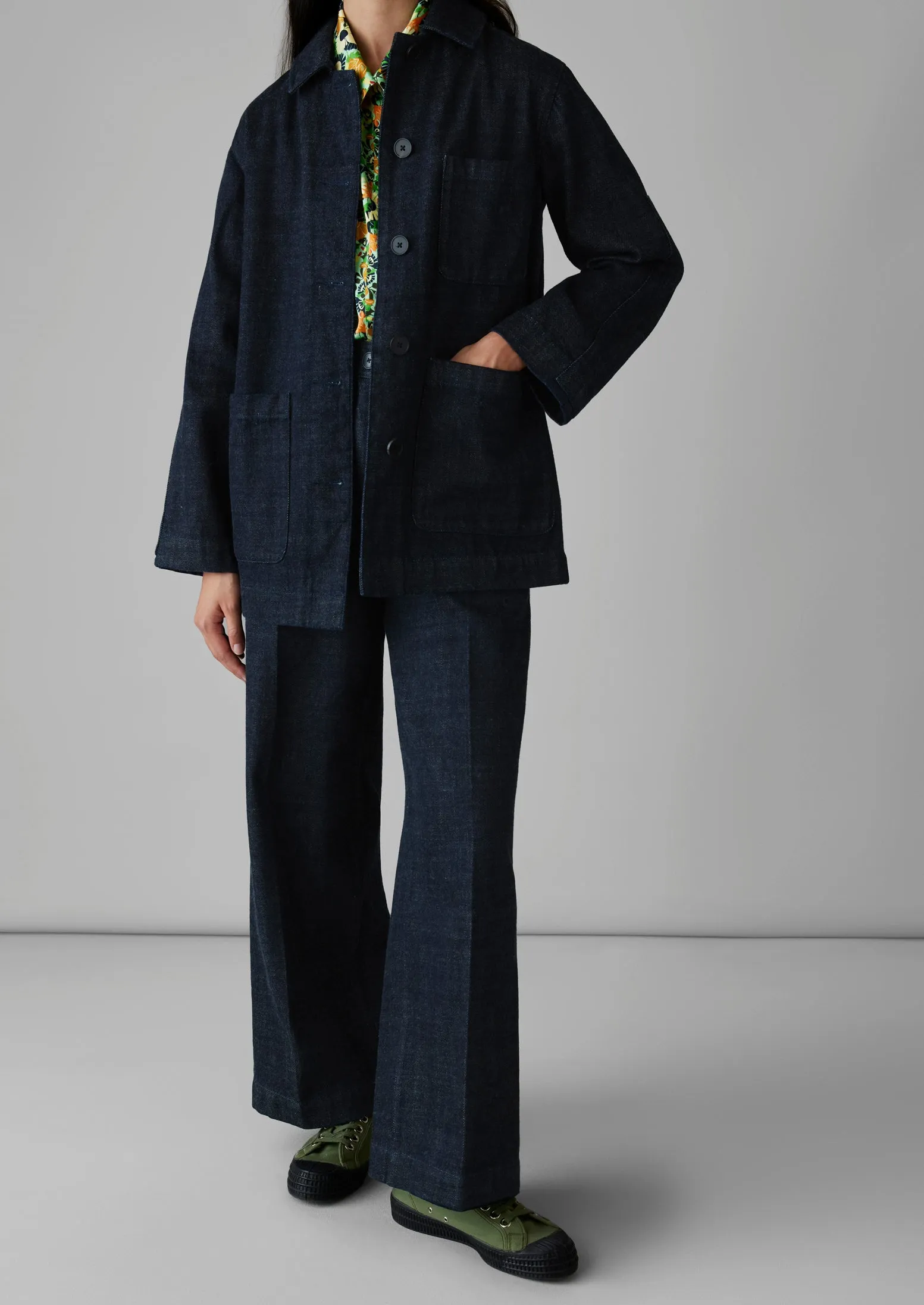 Japanese Denim Chore Jacket | Indigo sold by TOAST product image thumbnail 2