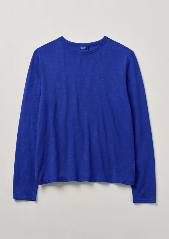 Frank Long Sleeve Tee | Cobalt sold by TOAST