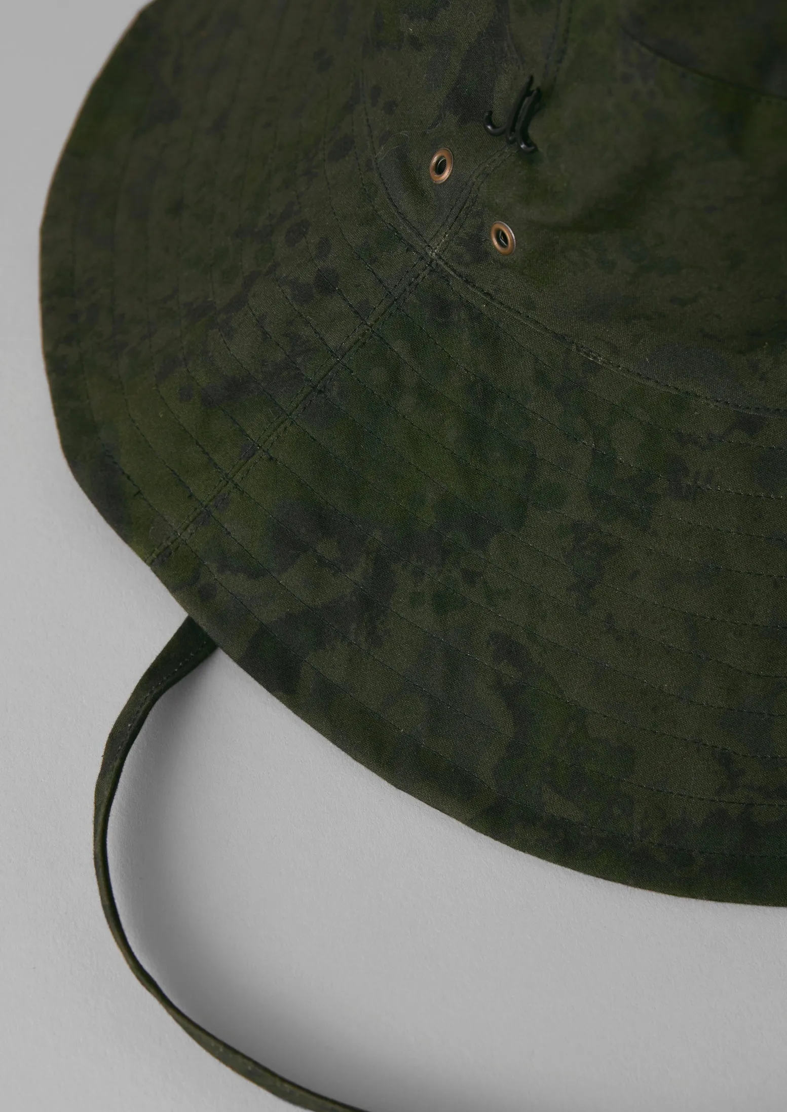 Muehlbauer Waxed Cotton Tie Hat | Forest sold by TOAST product image thumbnail 3