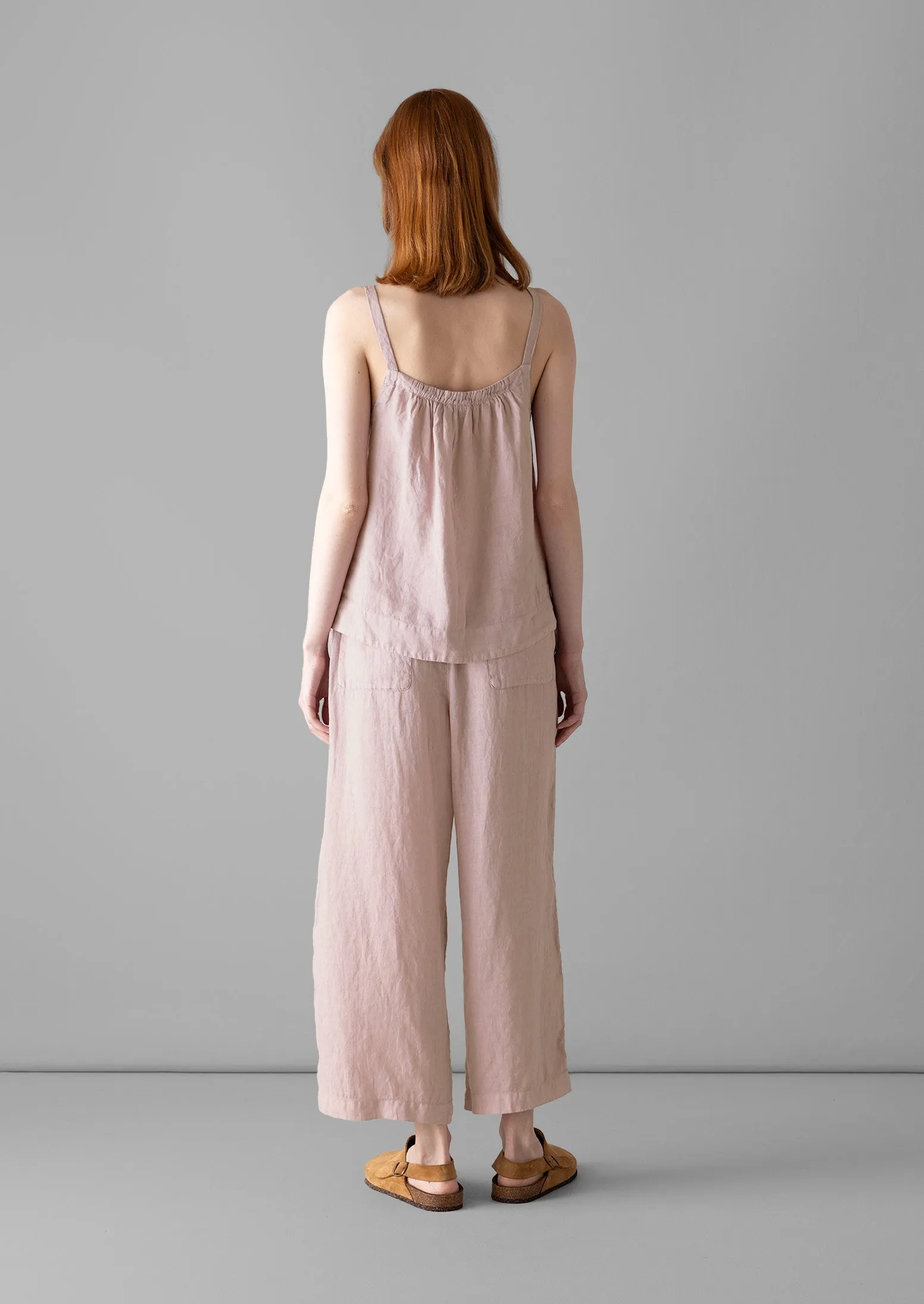 Garment Dyed Lightweight Linen Pyjamas | Washed Pink sold by TOAST product image thumbnail 4