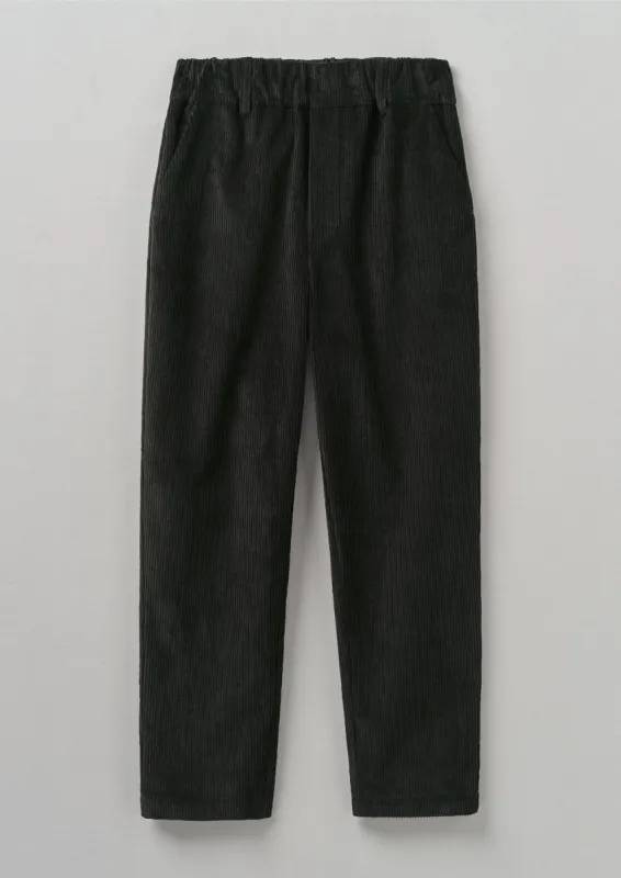 Gabi Organic Cord Pull On Trousers | Brown Slate sold by TOAST