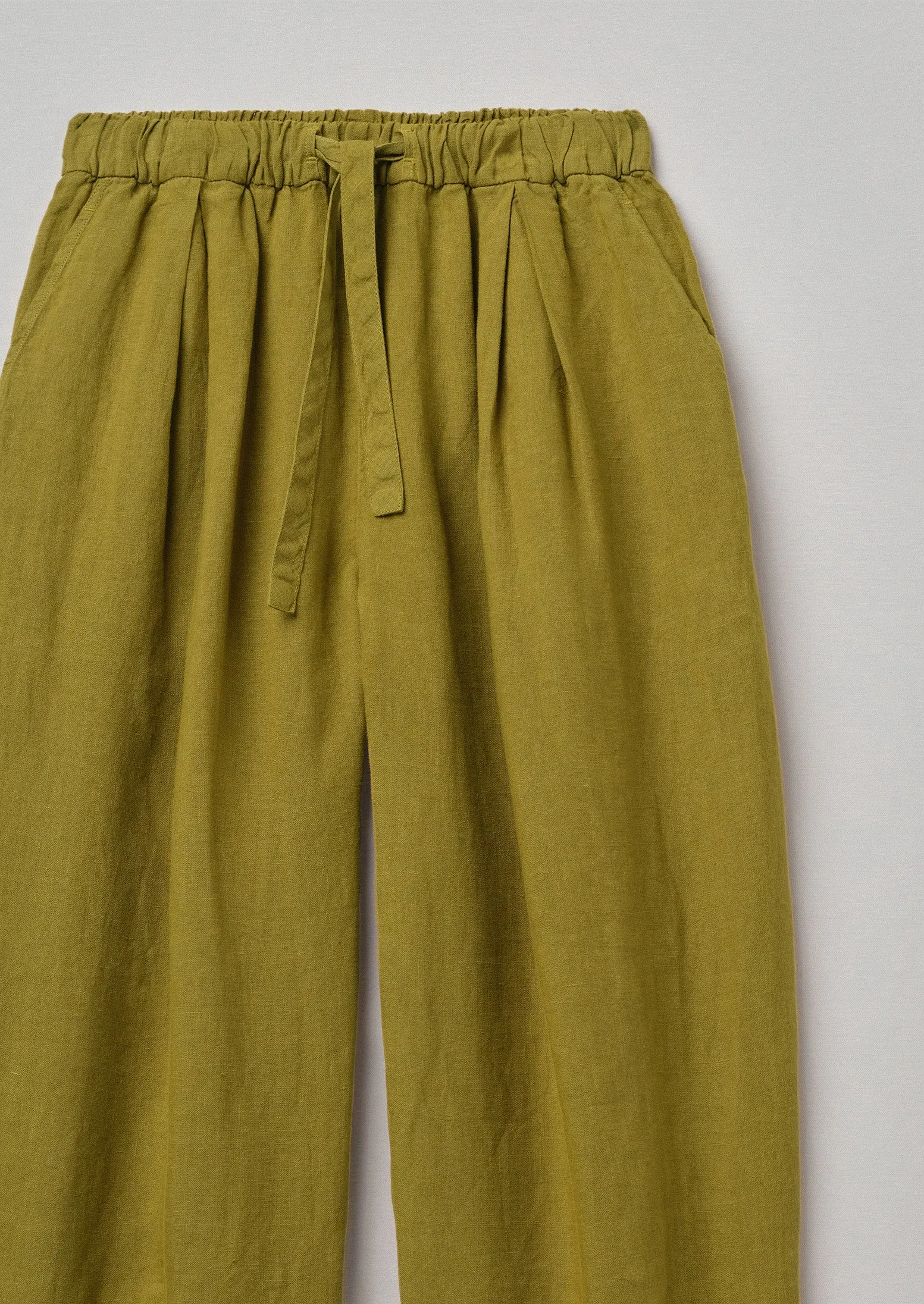 Garment Dyed Linen Balloon Trousers | Fenugreek sold by TOAST product image thumbnail 3