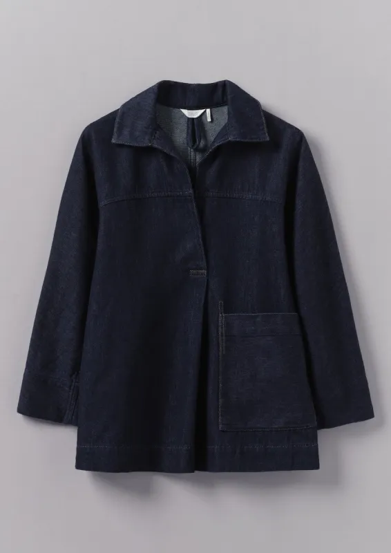 Cotton Hemp Denim Smock | Indigo sold by TOAST