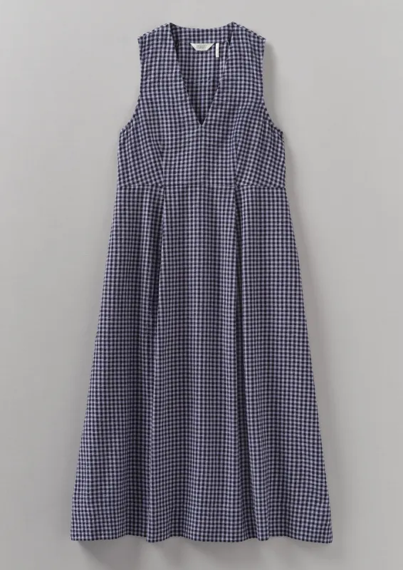 Cotton Gingham Seersucker Dress | Lilac sold by TOAST