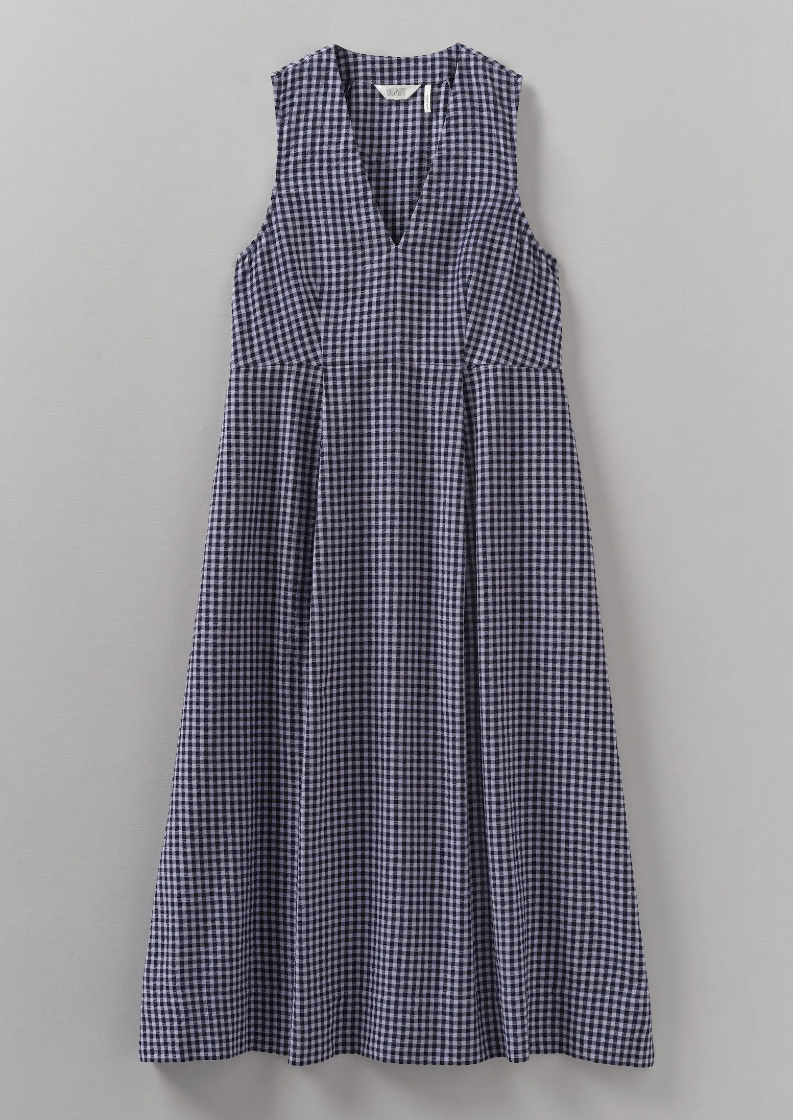 Cotton Gingham Seersucker Dress | Lilac sold by TOAST