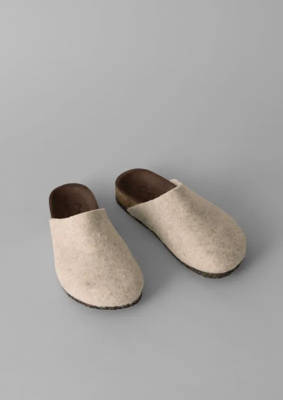 Bosabo Felt Slippers | Oatmeal sold by TOAST