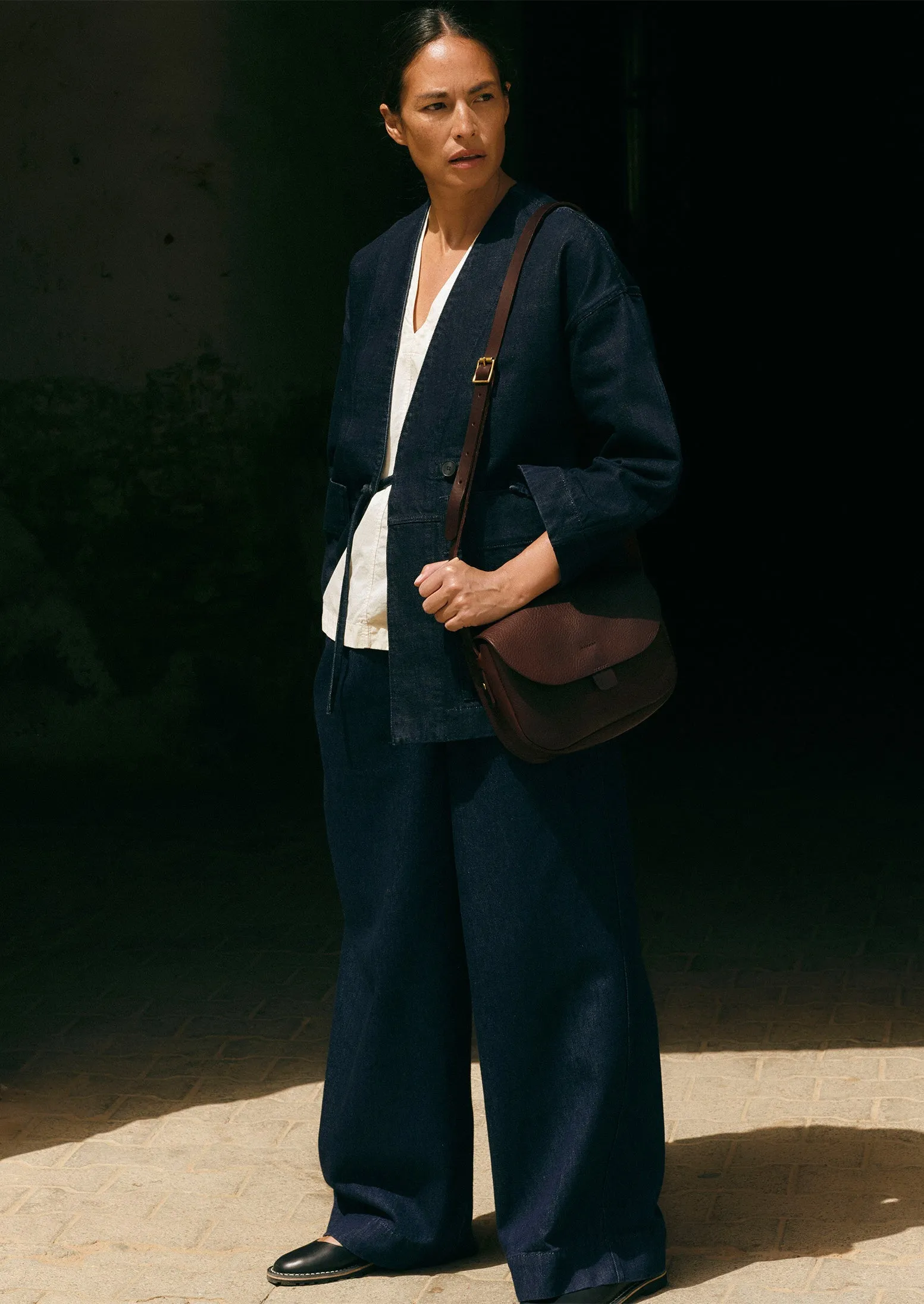 Indigo Denim Wrap Jacket | Indigo sold by TOAST product image thumbnail 4