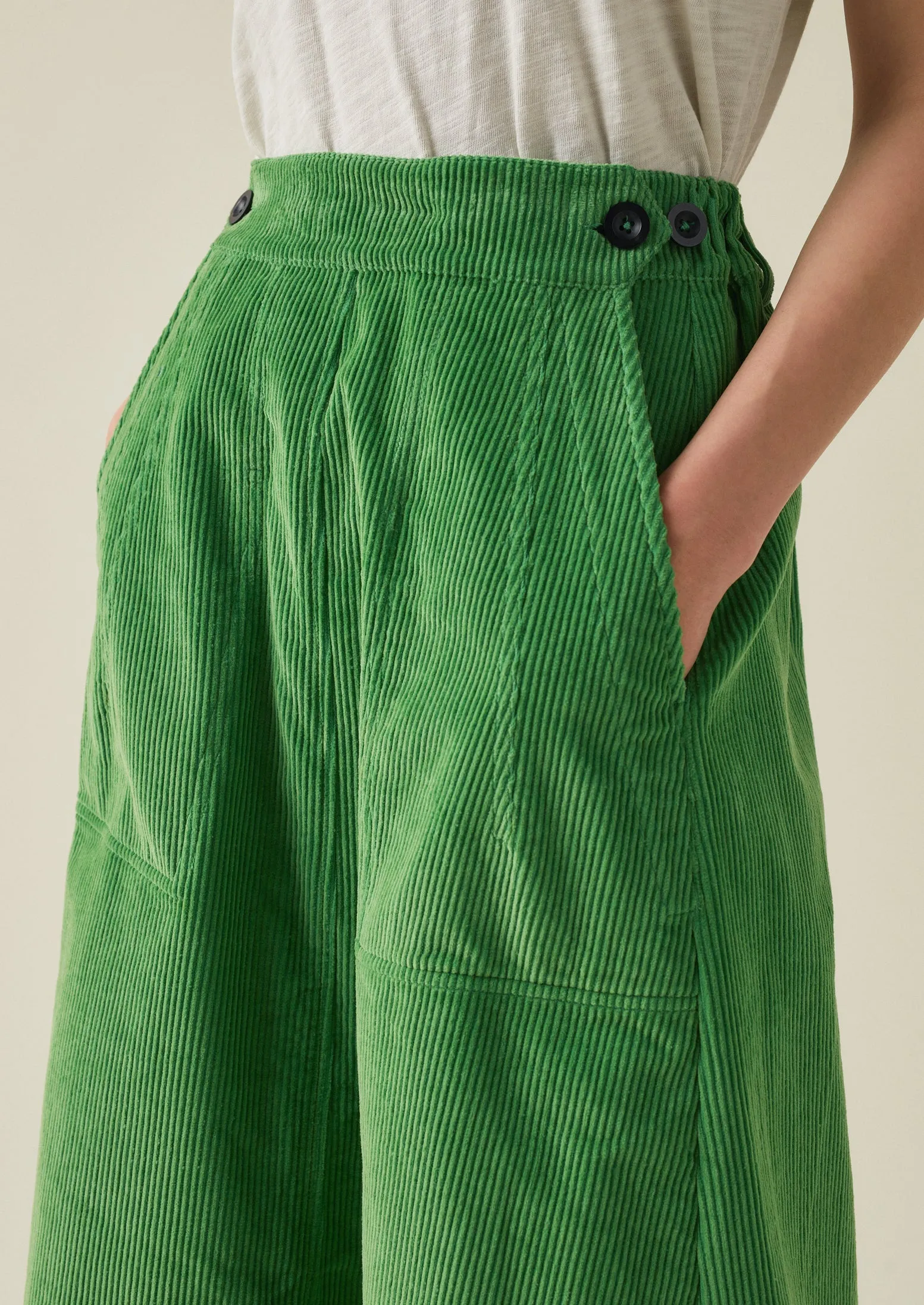 A Line Organic Cord Skirt | Spruce sold by TOAST product image thumbnail 5