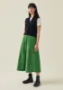 A Line Organic Cord Skirt | Spruce sold by TOAST