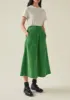 A Line Organic Cord Skirt | Spruce sold by TOAST