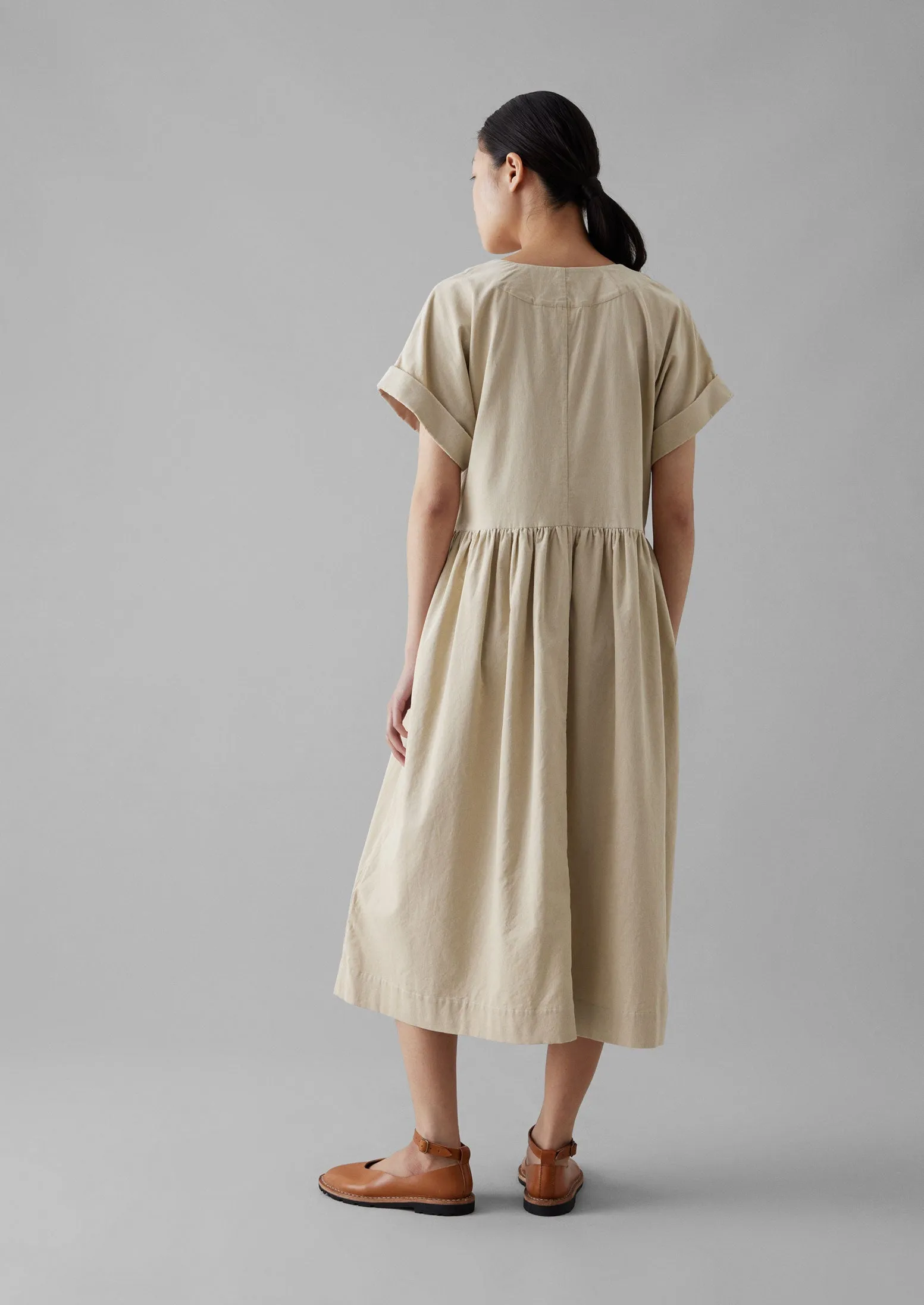Needlecord Wrap Front Dress | Moonstone sold by TOAST product image thumbnail 5