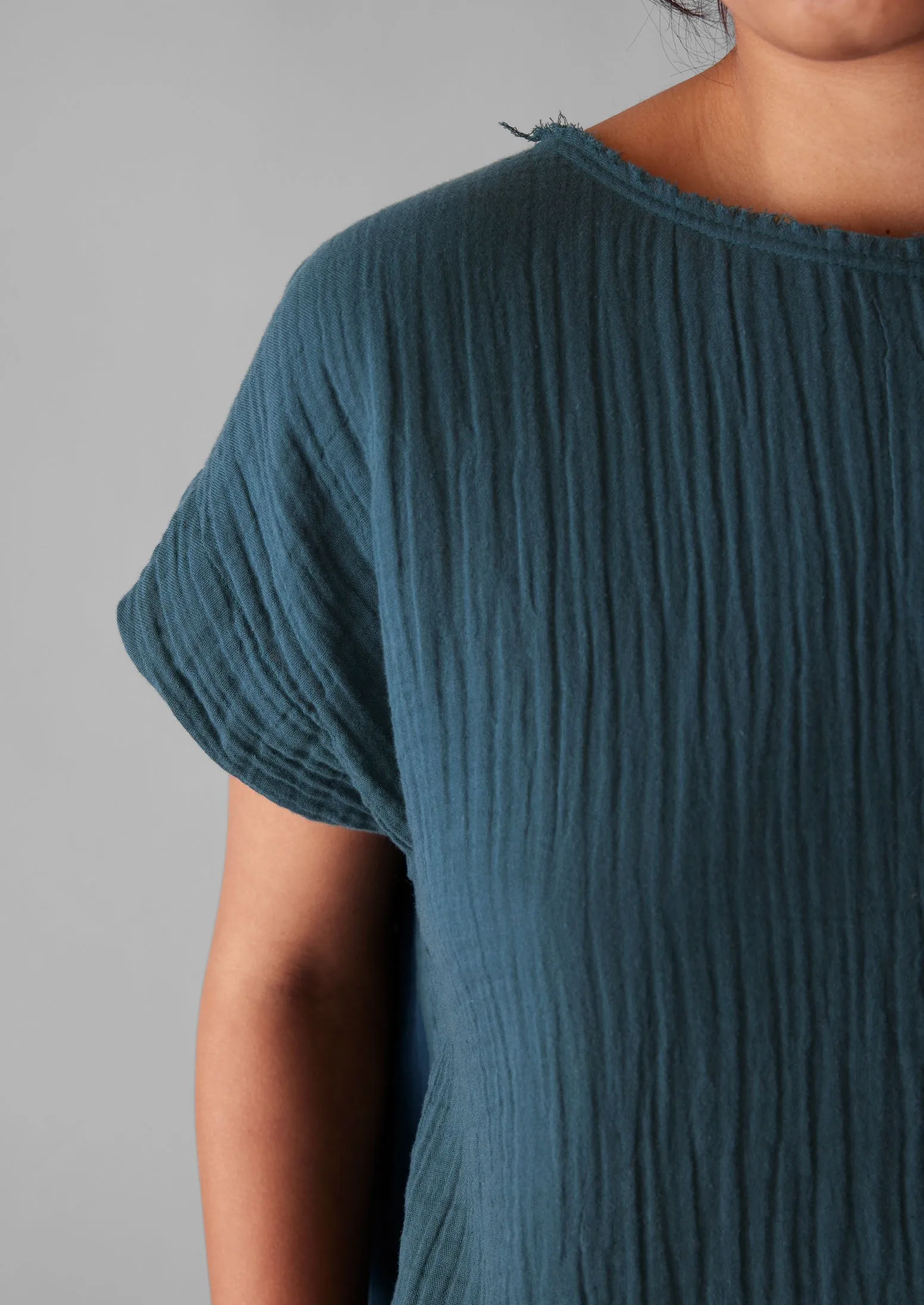 Crinkle Cotton Gauze Top | Puck sold by TOAST product image thumbnail 3