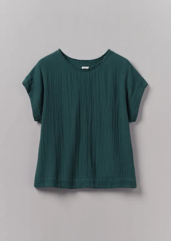 Crinkle Cotton Gauze Top | Puck sold by TOAST
