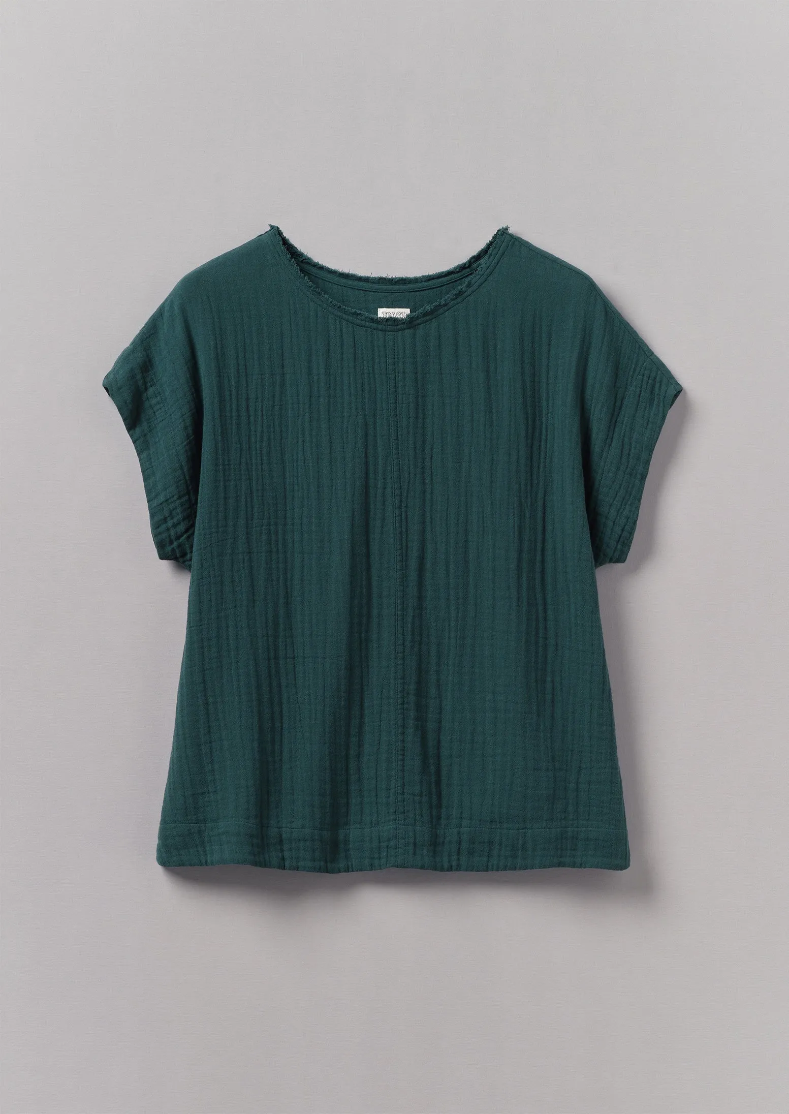 Crinkle Cotton Gauze Top | Puck sold by TOAST