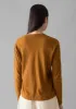 Half Placket Cotton Linen Tee | Cumin sold by TOAST