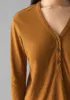 Half Placket Cotton Linen Tee | Cumin sold by TOAST