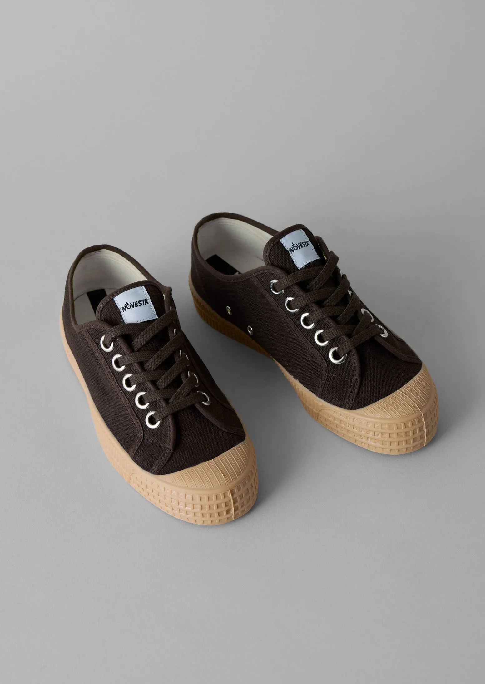 Novesta Star Master Plimsolls | Dark Brown sold by TOAST