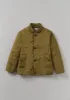 Padded Stand Collar Coat | Woodland Green sold by TOAST