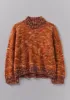 Hand Dyed Marl Sweater | Orange Mix sold by TOAST
