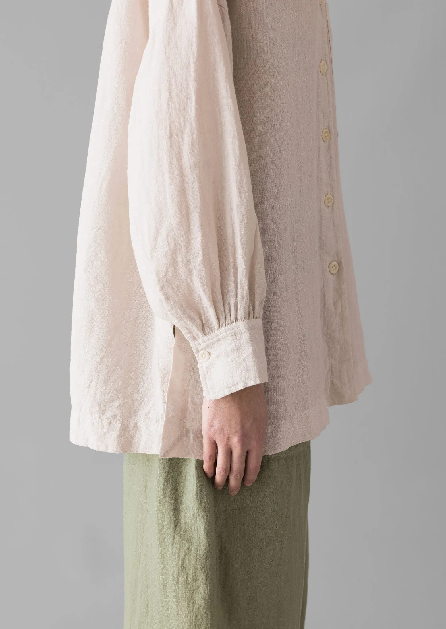 Garment Dyed Linen Oversized Shirt | Stone sold by TOAST product image thumbnail 4