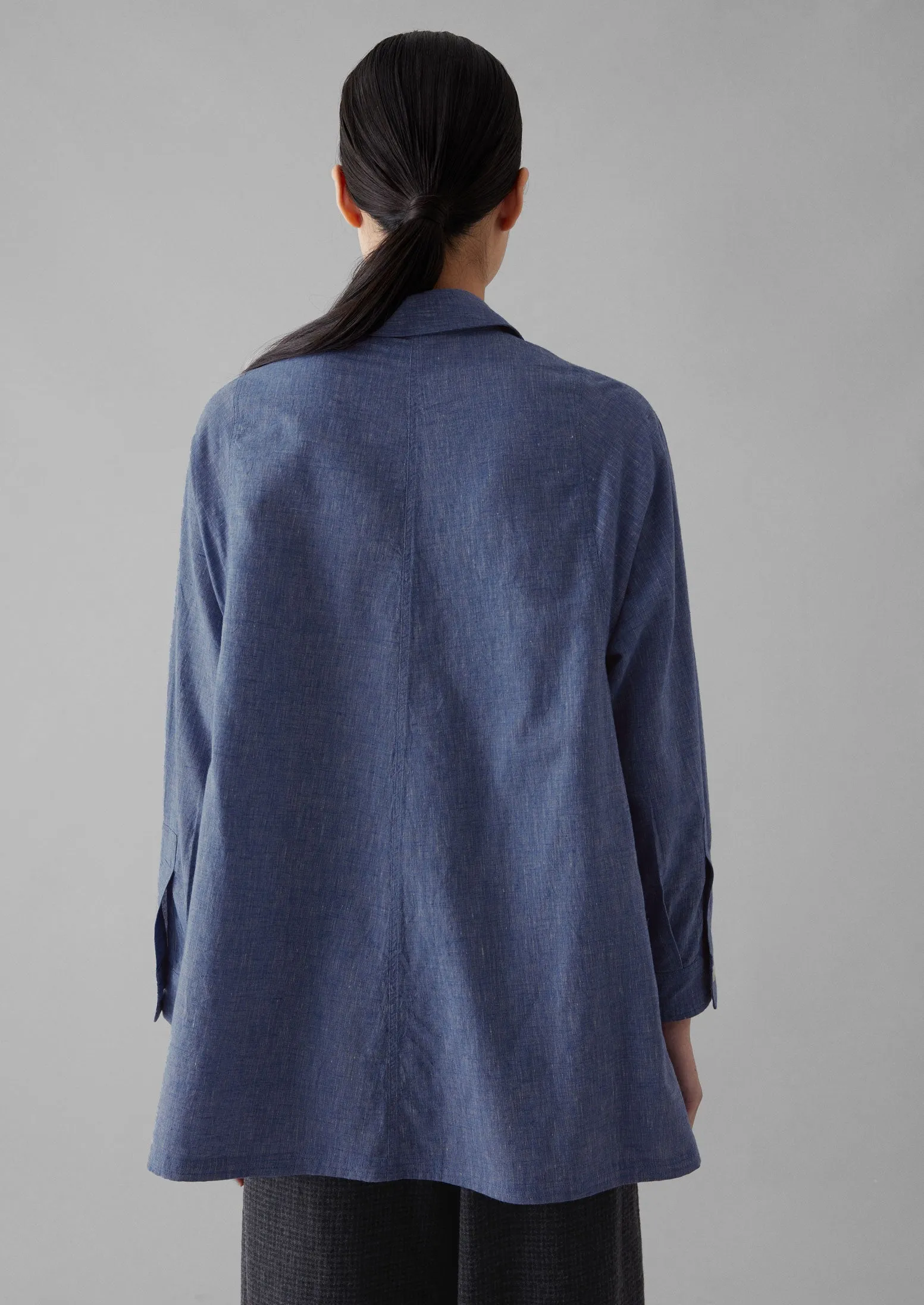 Chambray Cotton Shirt | Chambray sold by TOAST product image thumbnail 5