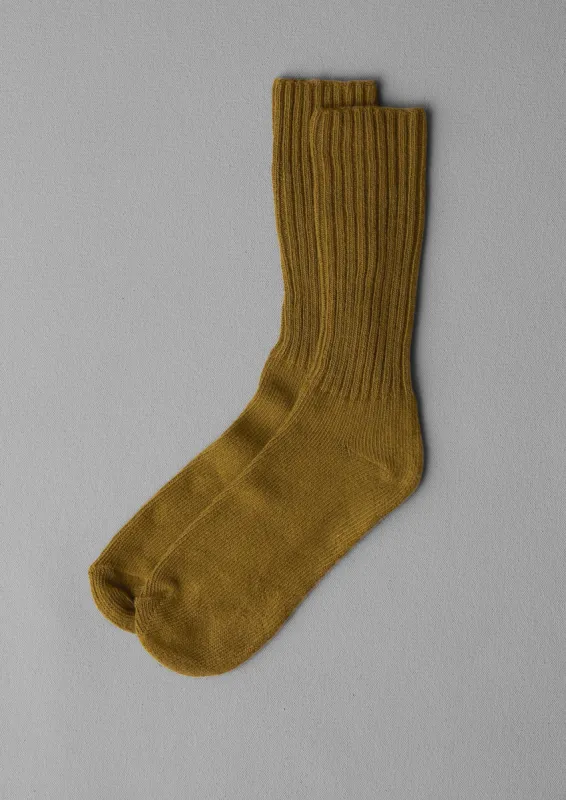 Escuyer Cotton Socks | Olive sold by TOAST