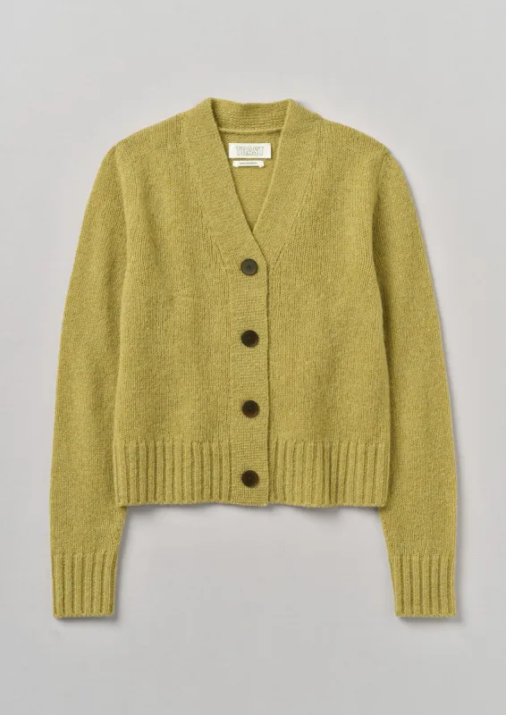 Kaia V-Neck Wool Cardigan | Verbena sold by TOAST