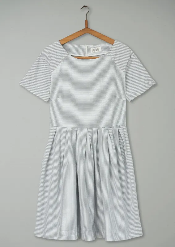 Reworn Ella Dress Size 10 (495) | Navy/White sold by TOAST