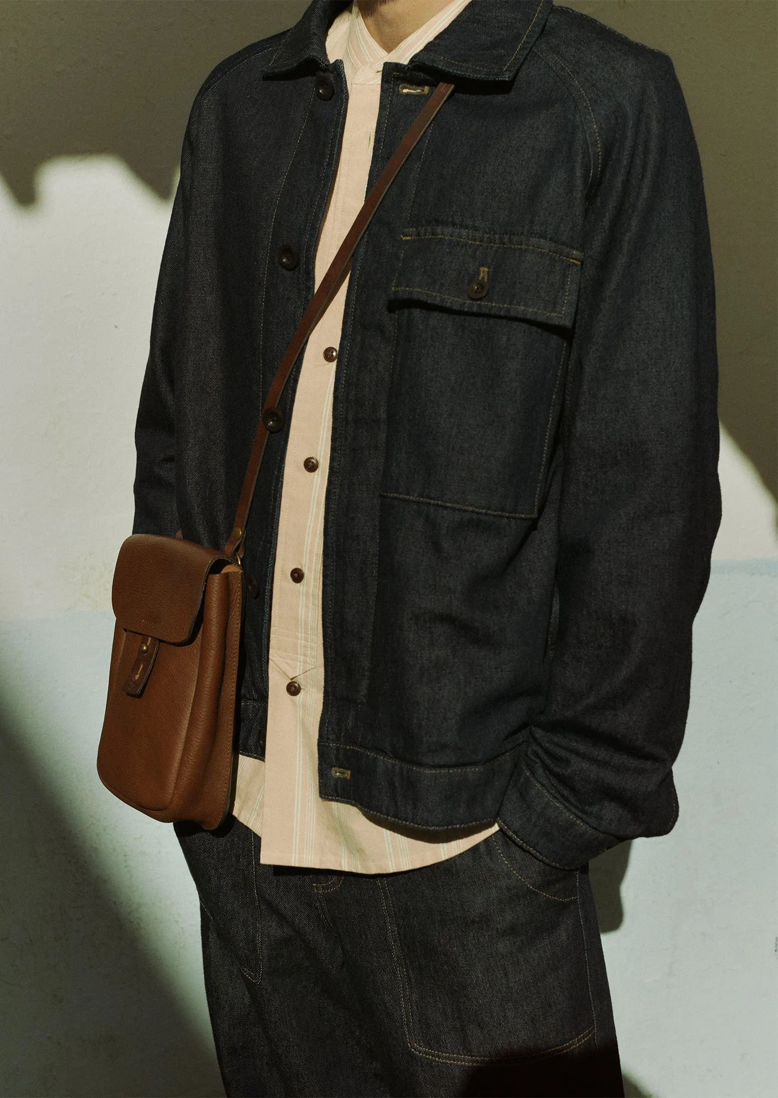 Cotton Hemp Denim Jacket | Indigo sold by TOAST product image thumbnail 4