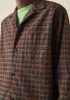 Camp Collar Check Wool Cotton Shirt | Ochre/Acid Green sold by TOAST