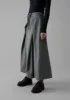 Wool Flannel Tie Front Culottes | Grey Melange sold by TOAST