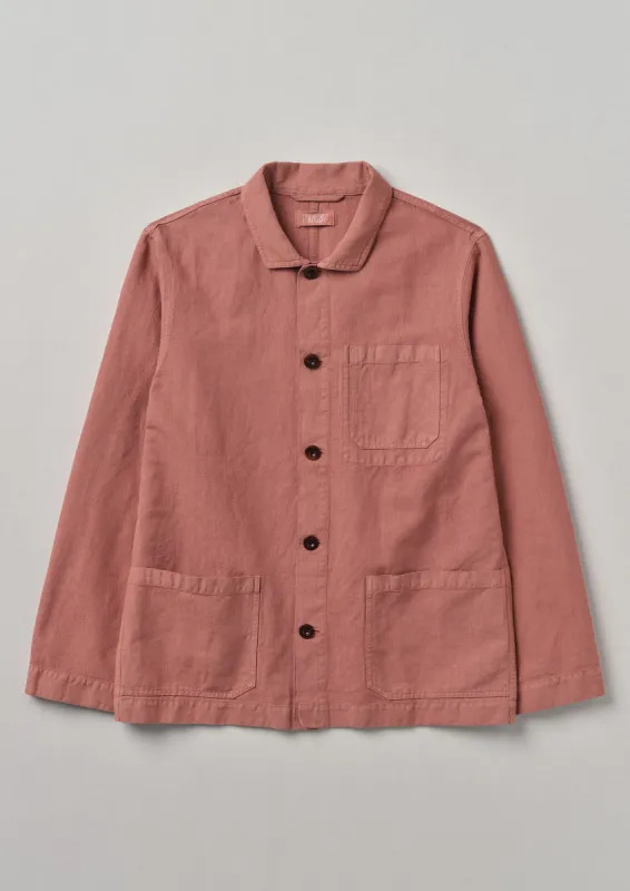 Arlo Herringbone Jacket | Dusty Pink sold by TOAST