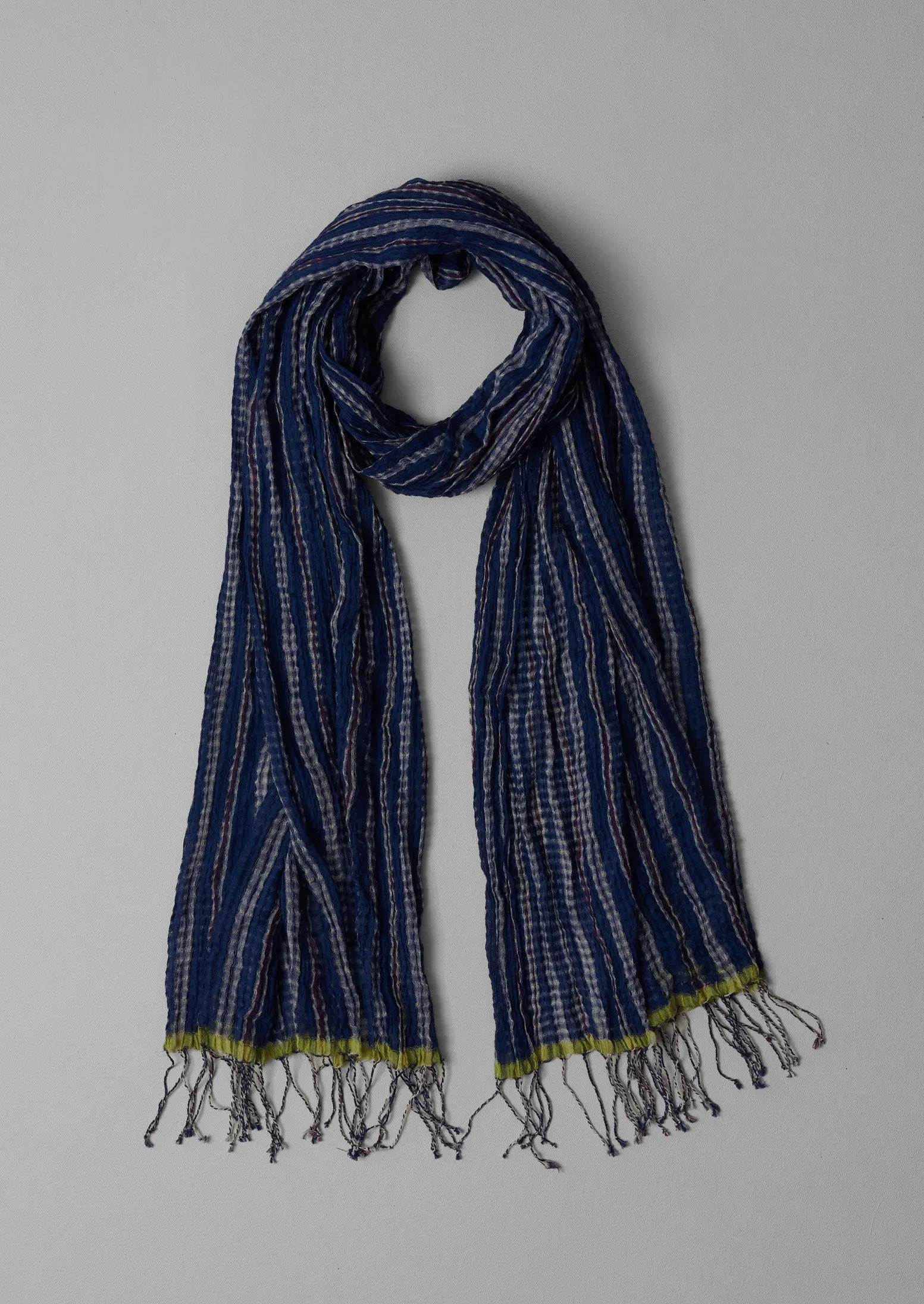 Harmony Stripe Hand Woven Scarf | Delft sold by TOAST