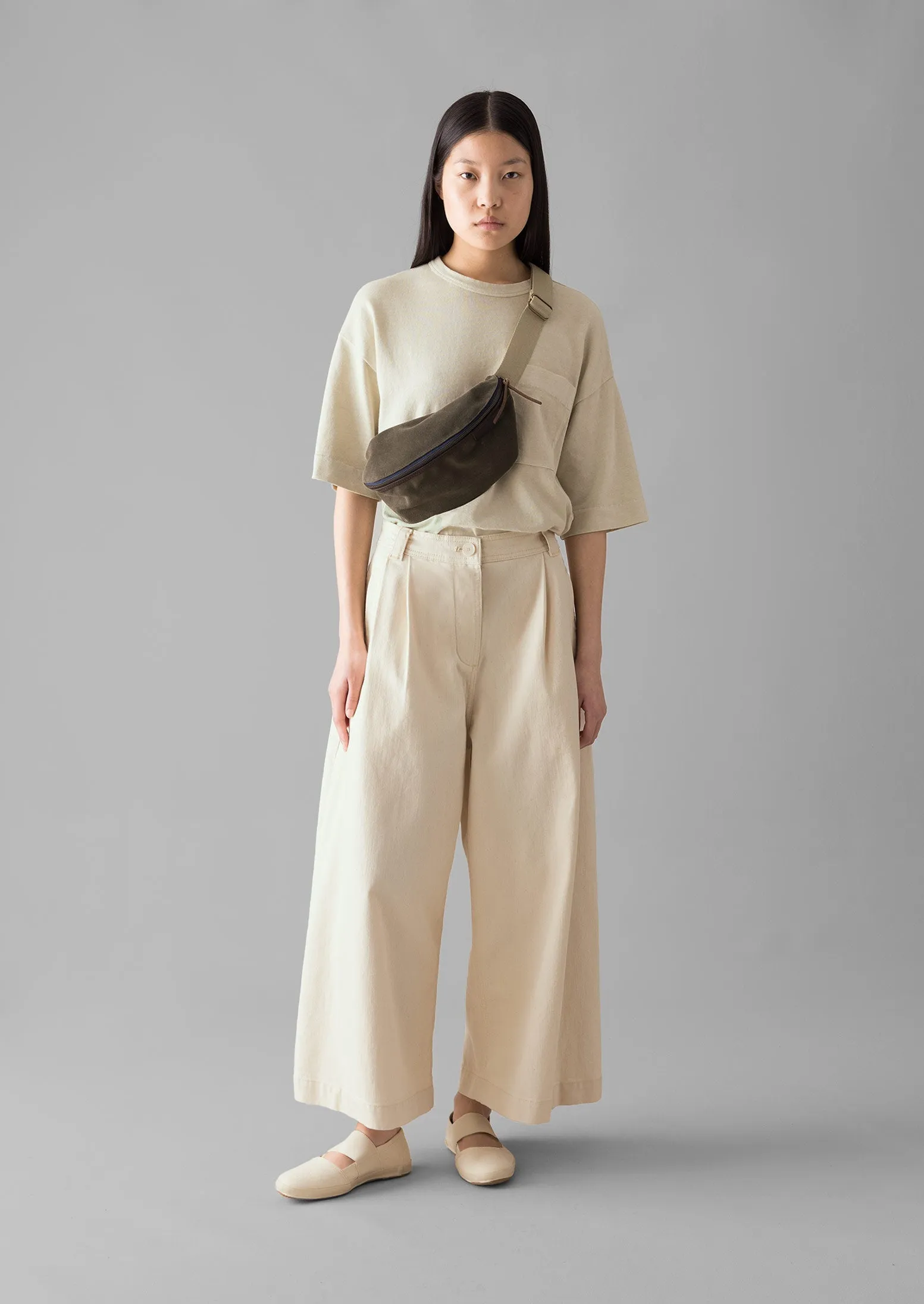 Bleu De Chauffe Suede Cross Body Bag | Musk sold by TOAST product image thumbnail 4