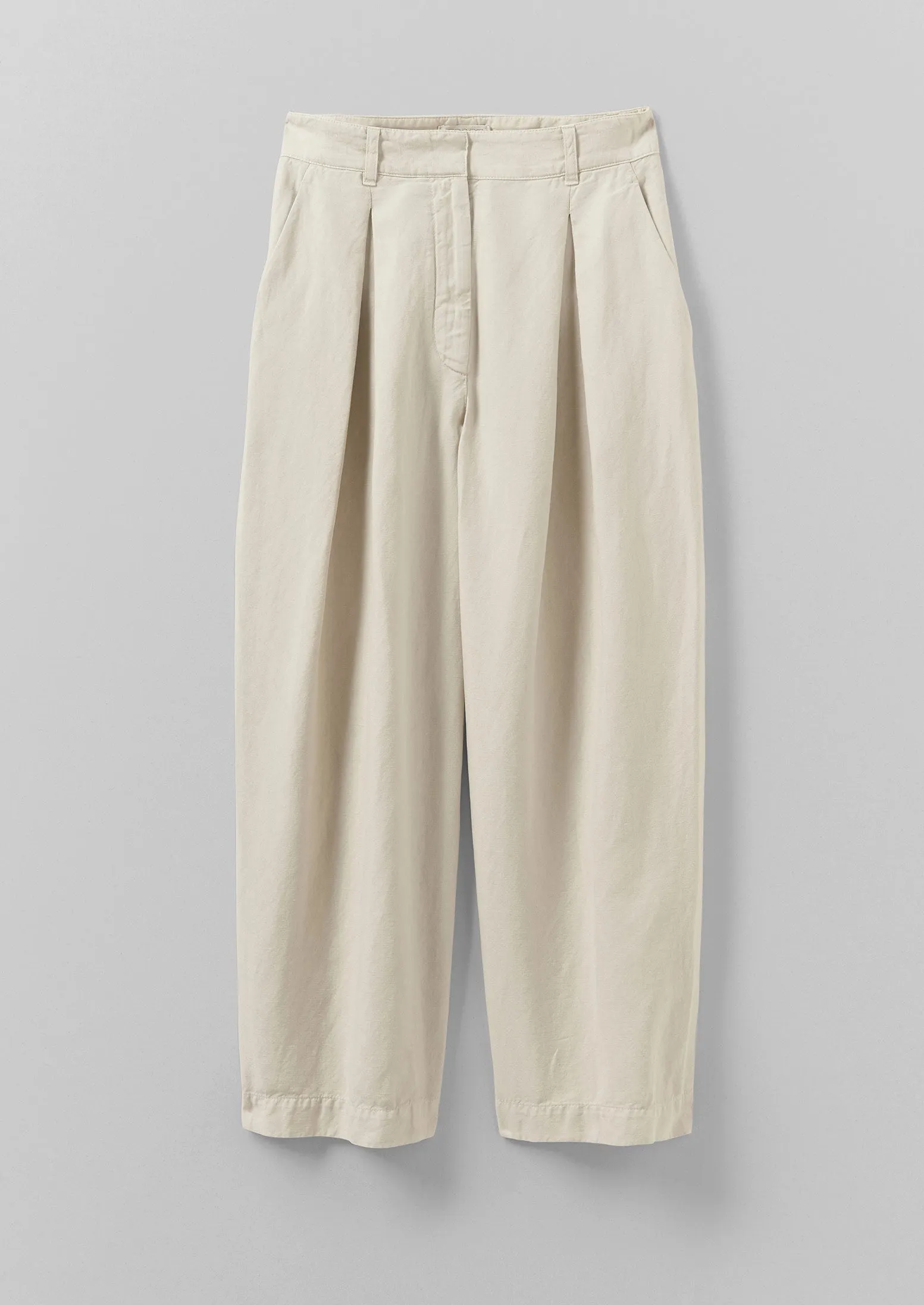 Jude Cotton Linen Trousers | Putty sold by TOAST