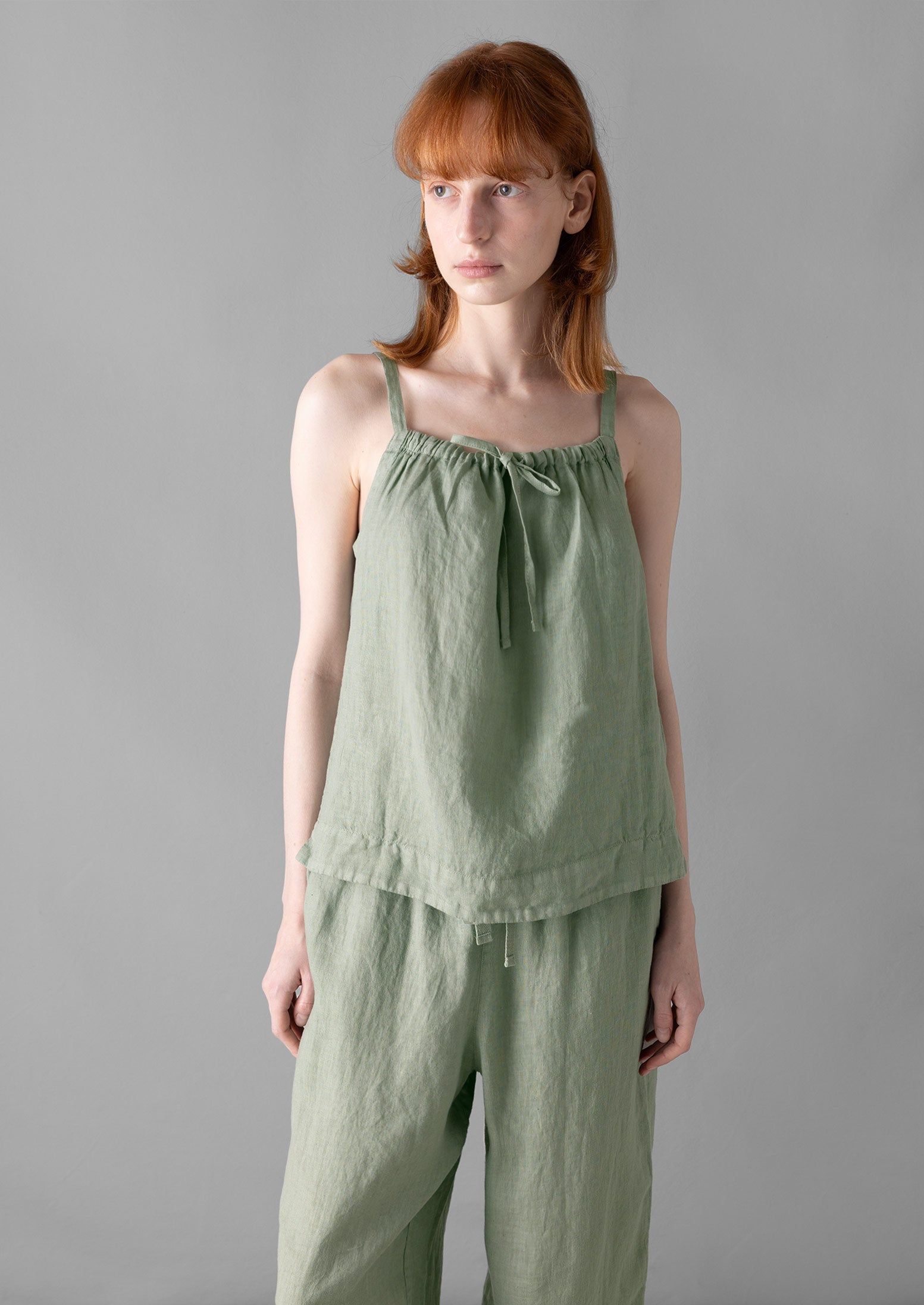 Garment Dyed Linen Pyjamas | Sage sold by TOAST product image thumbnail 3