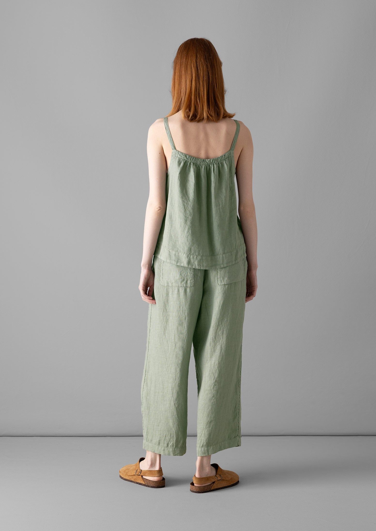 Garment Dyed Linen Pyjamas | Sage sold by TOAST product image thumbnail 4