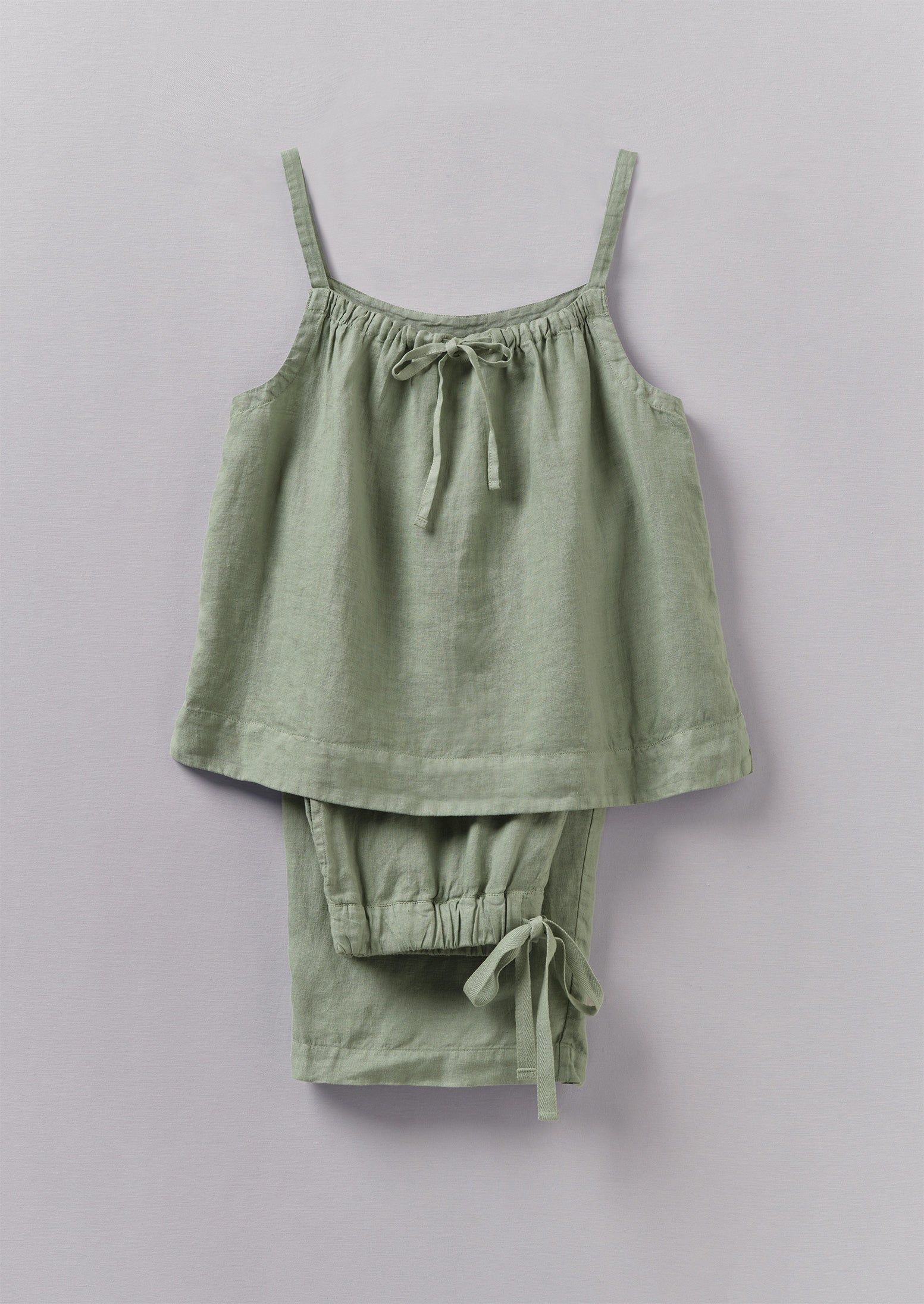 Garment Dyed Linen Pyjamas | Sage sold by TOAST