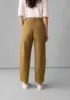 Kathe Flat Front Cotton Twill Trousers | Harvest sold by TOAST