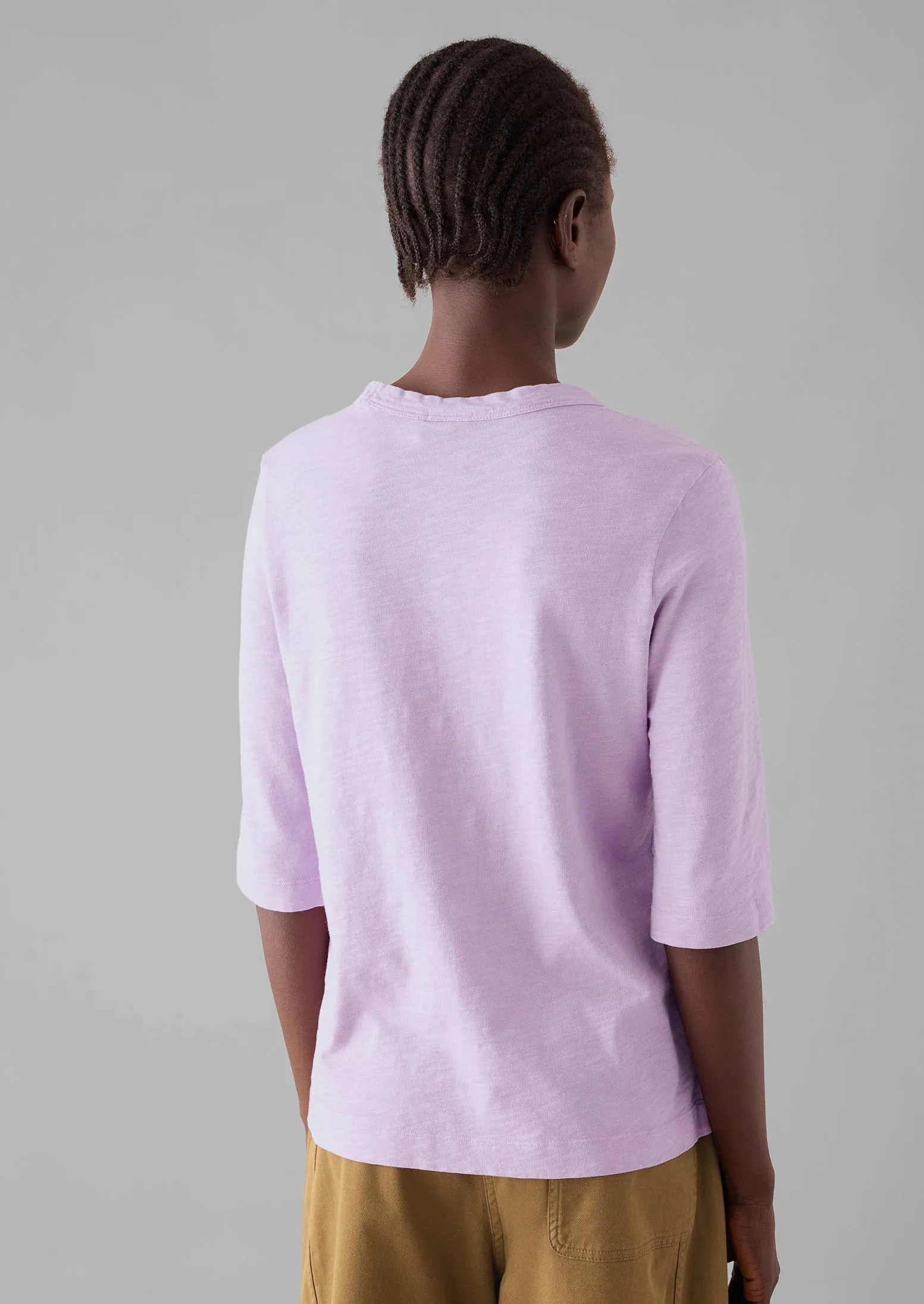 Cleo Garment Dyed Organic Cotton Tee | Lupine sold by TOAST product image thumbnail 3