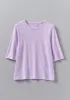 Cleo Garment Dyed Organic Cotton Tee | Lupine sold by TOAST