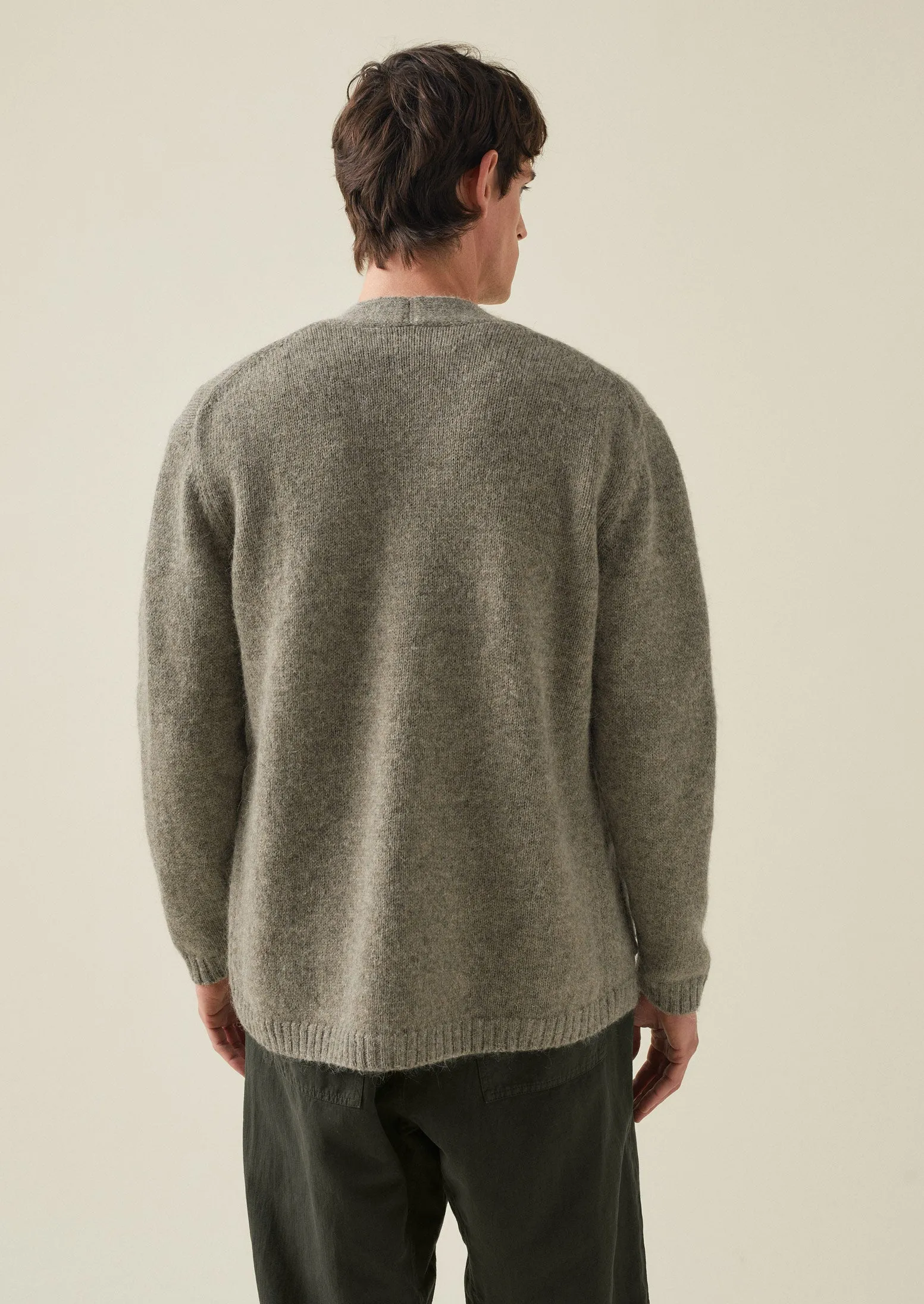 High V-Neck Cardigan | Mushroom sold by TOAST product image thumbnail 4